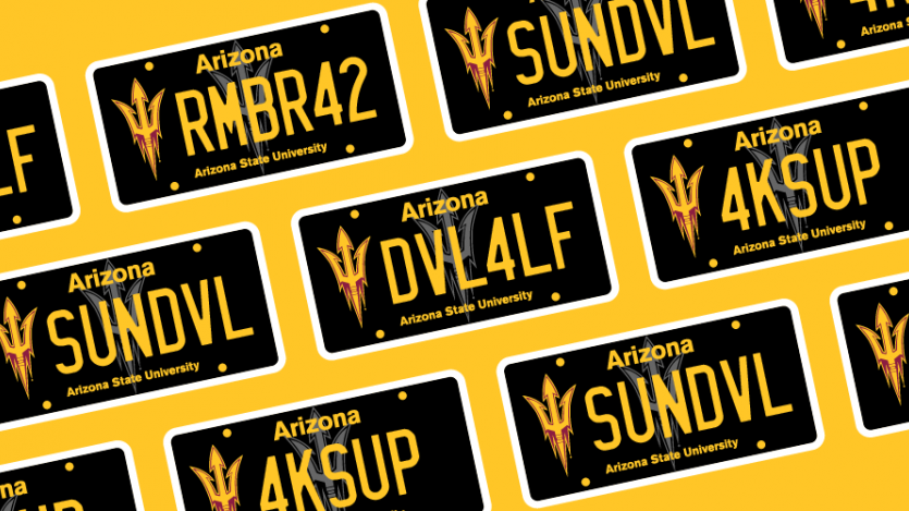 ASU License Plates BG