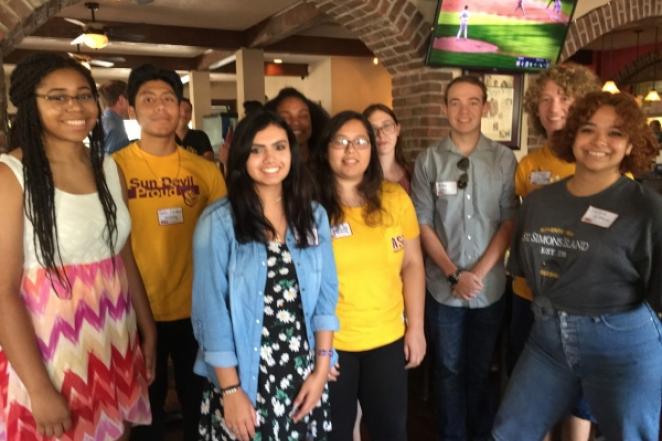 Houston alumni chapter hosted a Sun Devil Send Off event for Houston students attending ASU! 