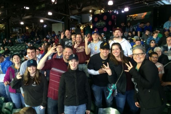 Seattle chapter day at the Mariners 