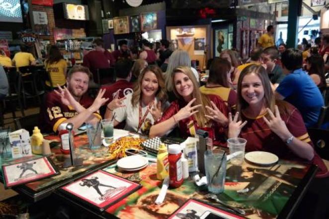 ASU vs. Texas A&M game watching party at Alice Cooperstown. 