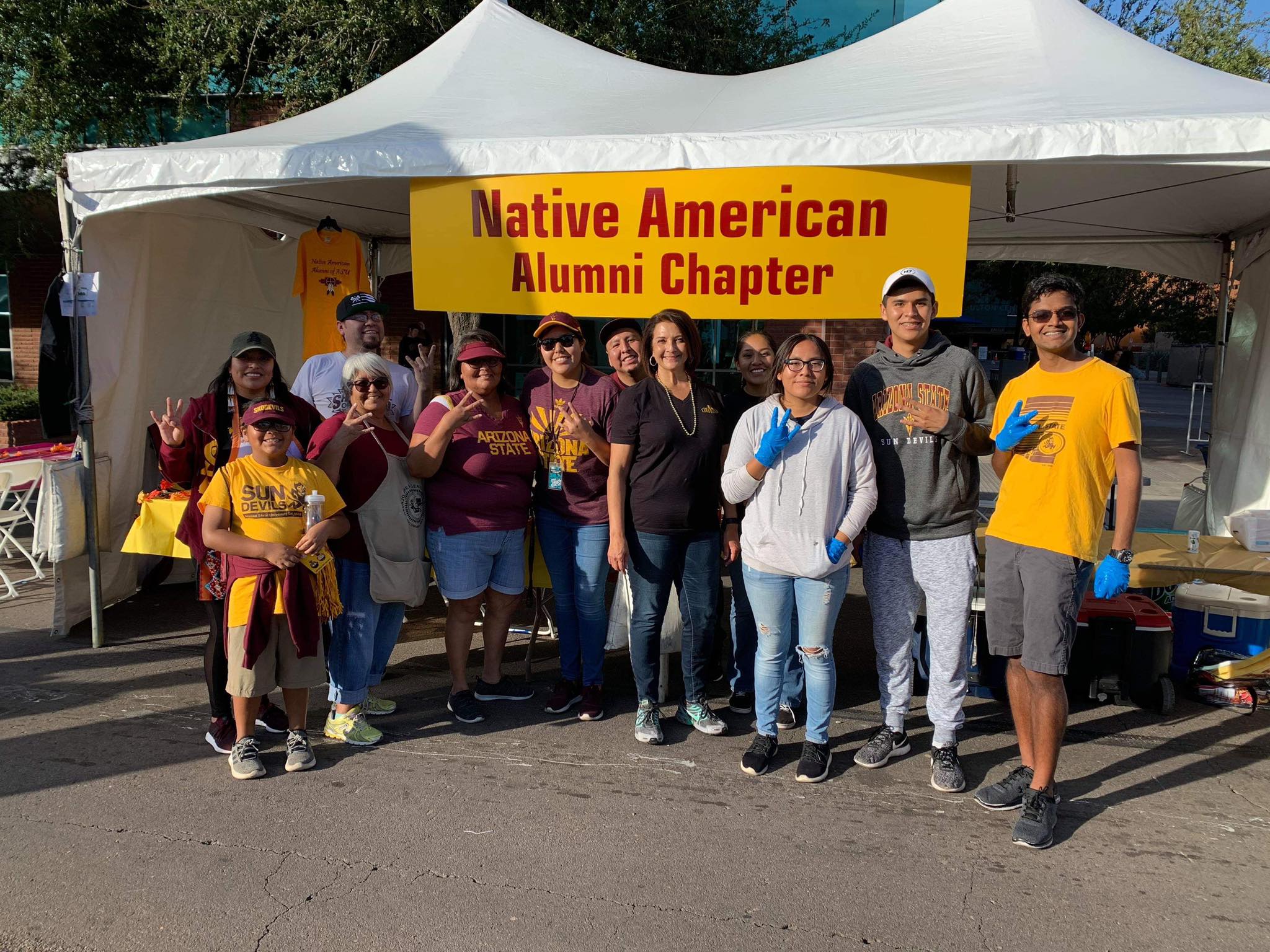 Native American Alumni Chapter Frybread Sale at the Homecoming Block Party