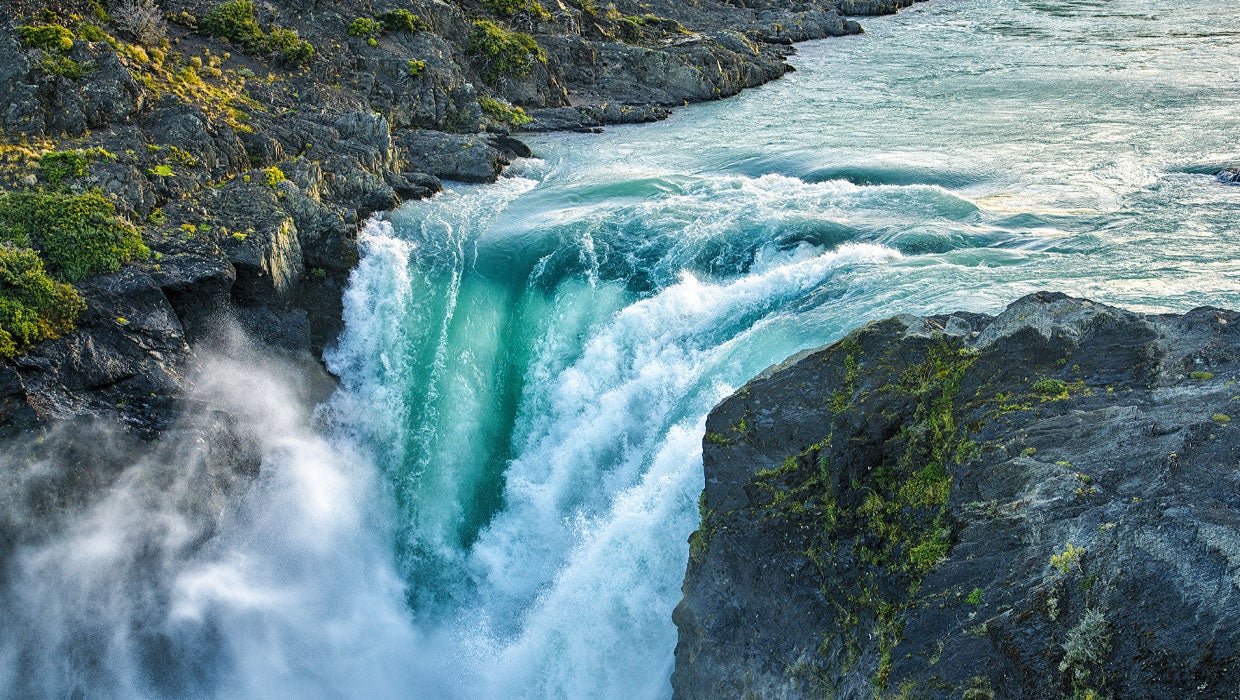 Salto Grande Waterfall, Torres Del Paine