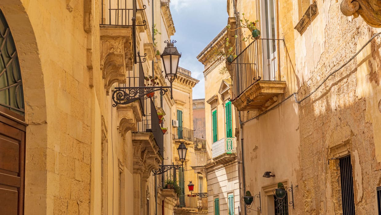 Alleyway in Lecce, Italy