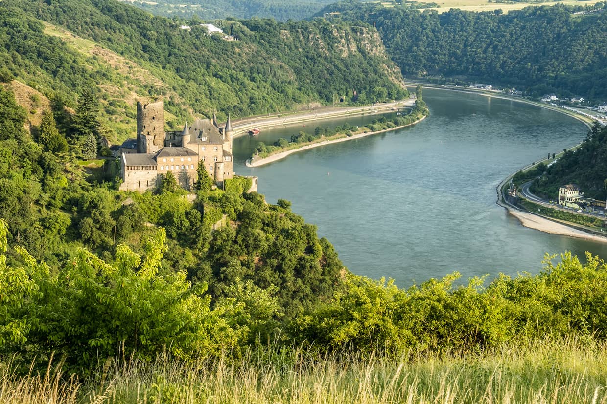 The Rhine river in Germany