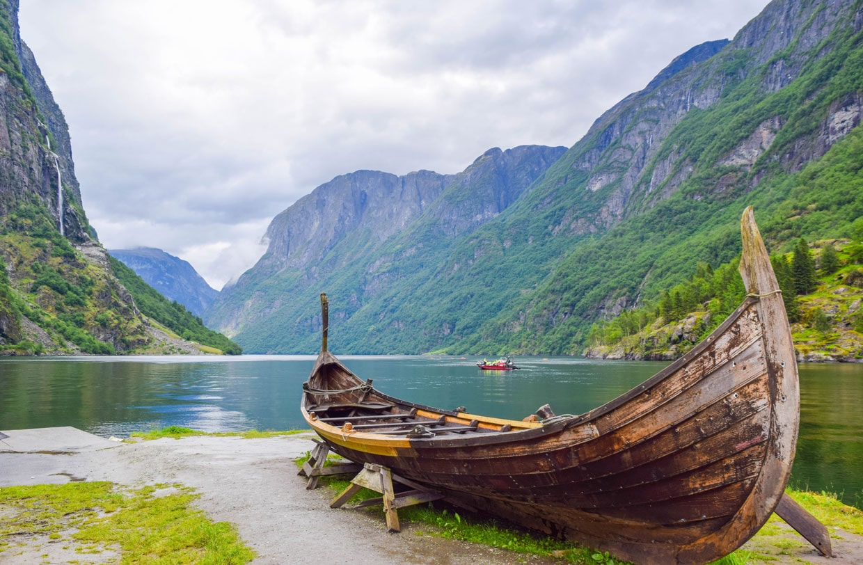 Wooden boat in Norway