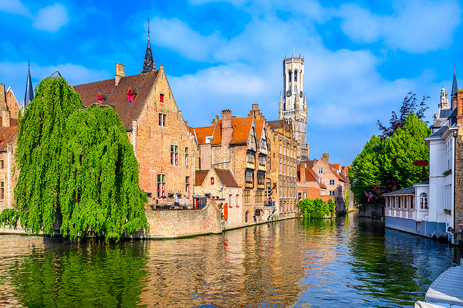 Bruges City Center Canal 