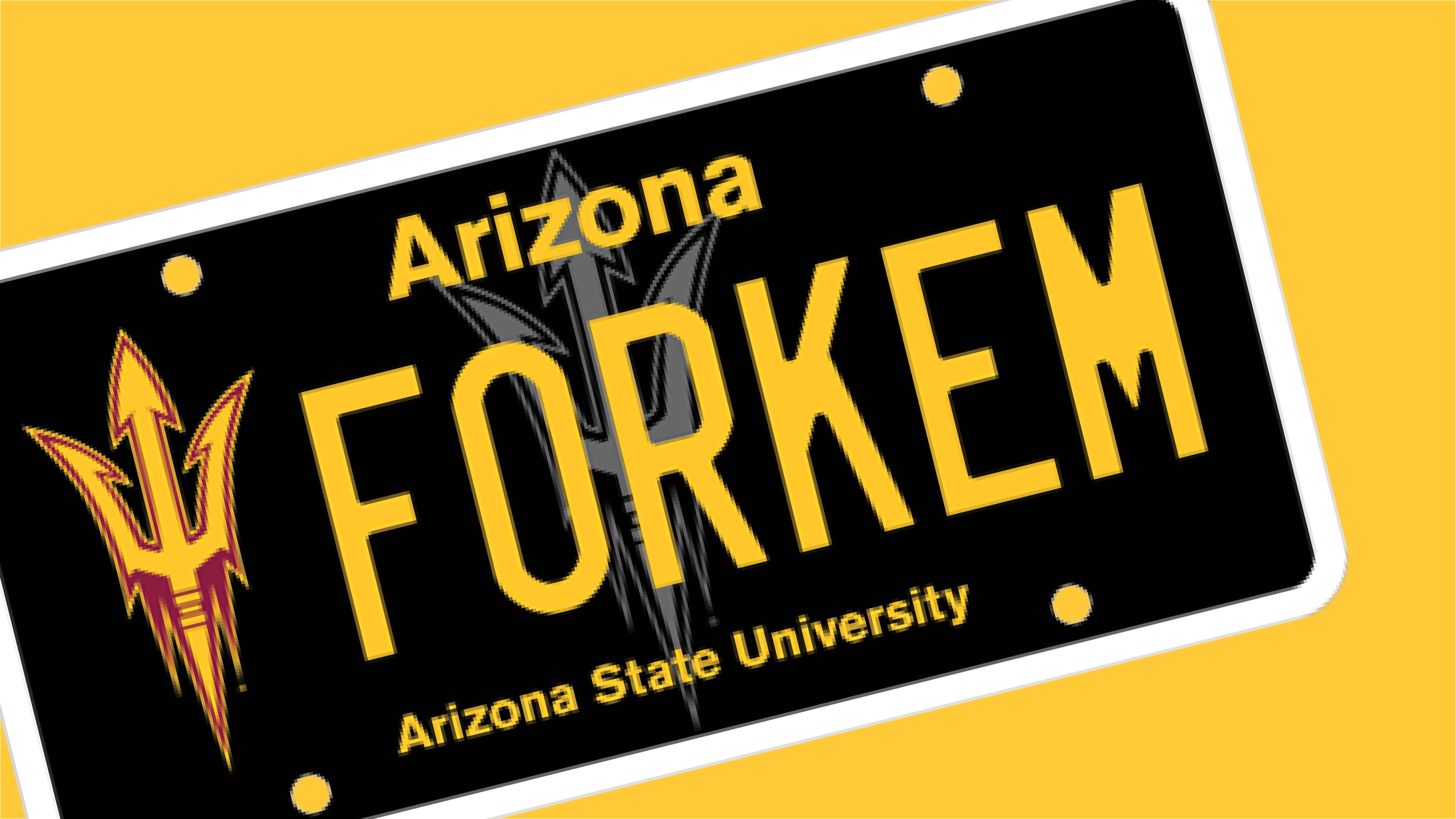 ASU license plates