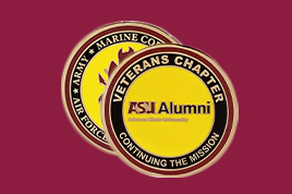 ASU Alumni Veterans chapter challenge coin