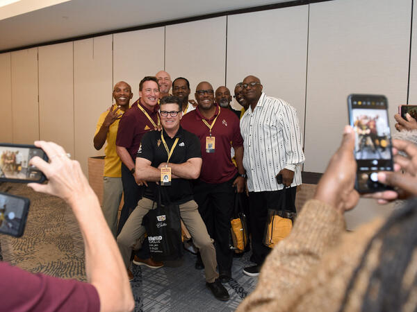 Members of the 1982-83 Fiesta Bowl winning Sun Devil Football team at Legends Luncheon