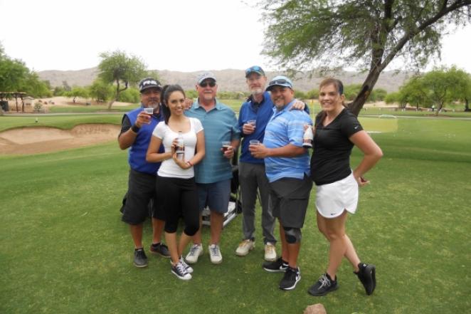 Our HBA group at the 2017 Sparky golf classic event!
