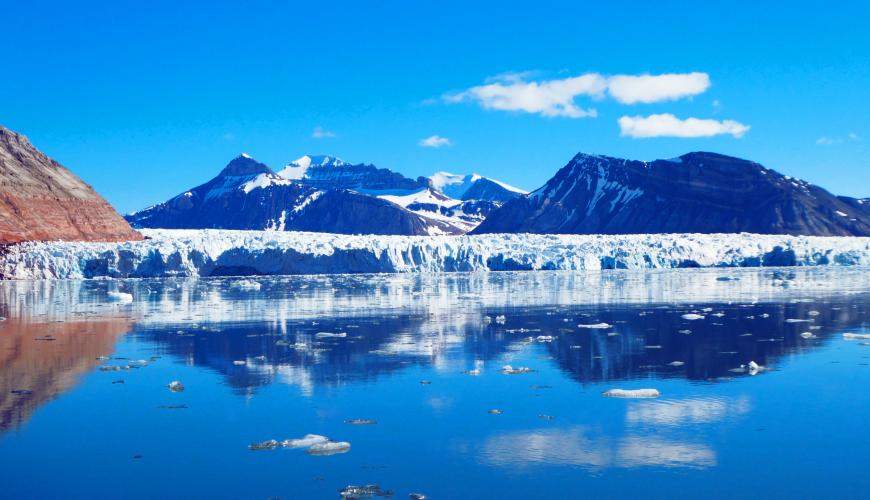 Mountains and glaciers