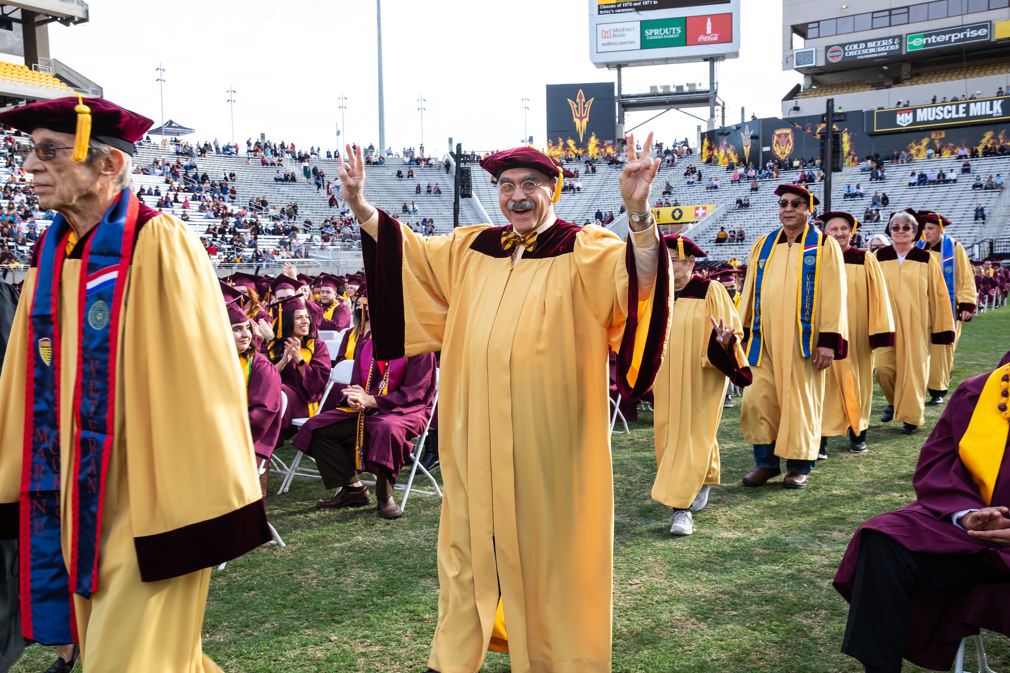 Golden Grads at commencement