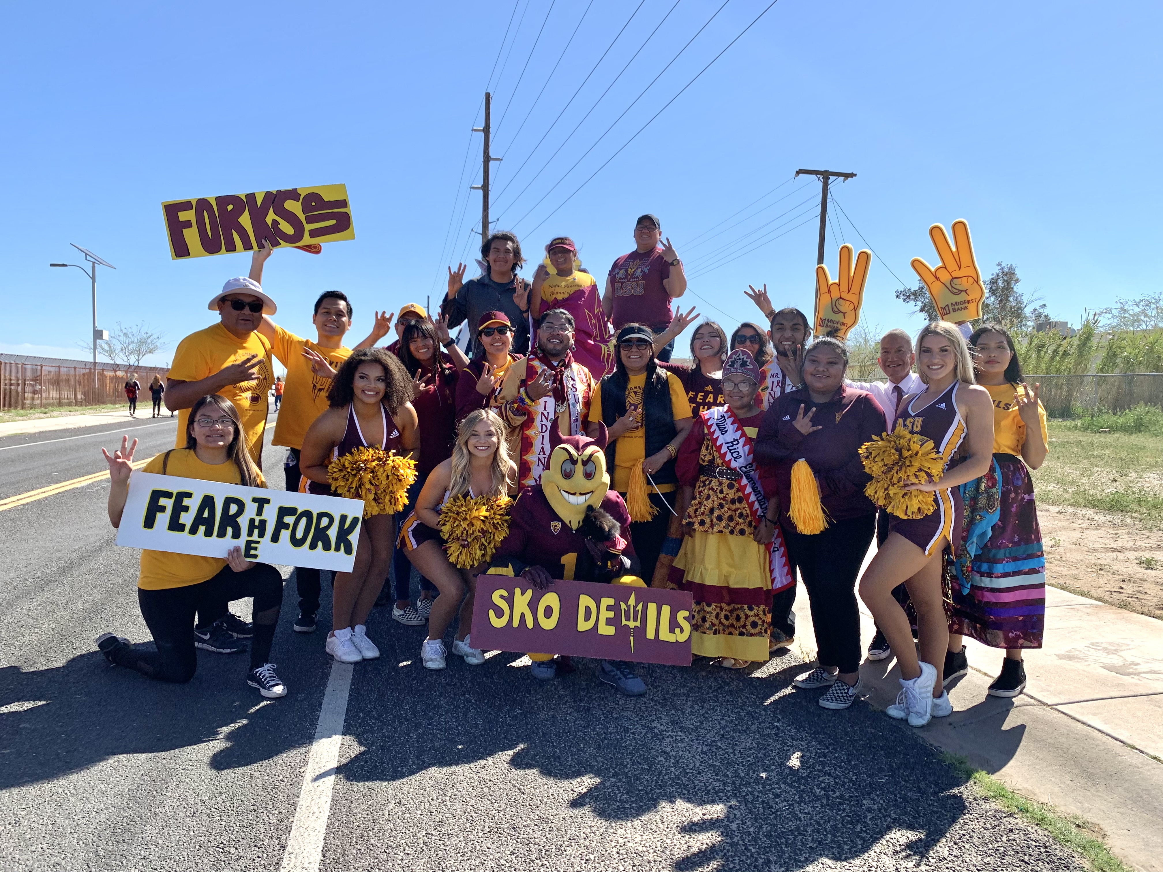 ASU Cares Event – Outreach at the Gila River Community for the Mul-Chu-Tha Parade.