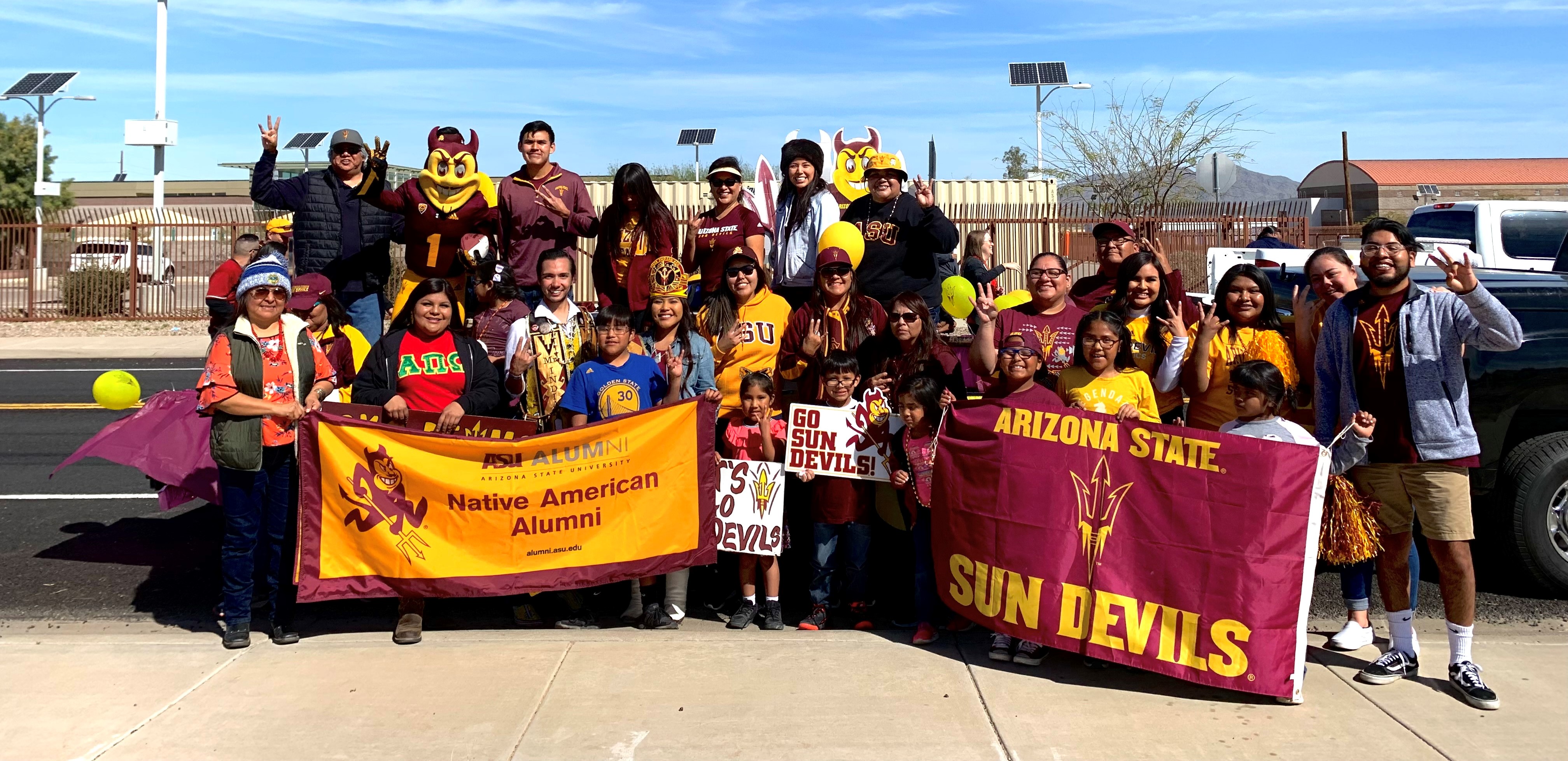 ASU Cares Event – Outreach at the Gila River Community for the Mul-Chu-Tha Parade.