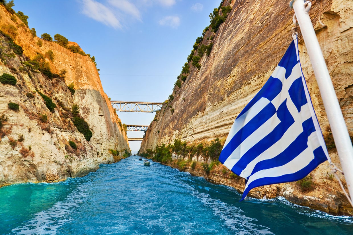 Sailing in Corinth, Greece