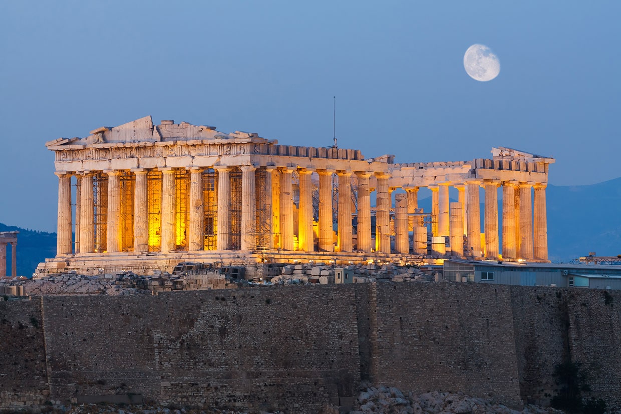 The Pathenon in Athens, Greece