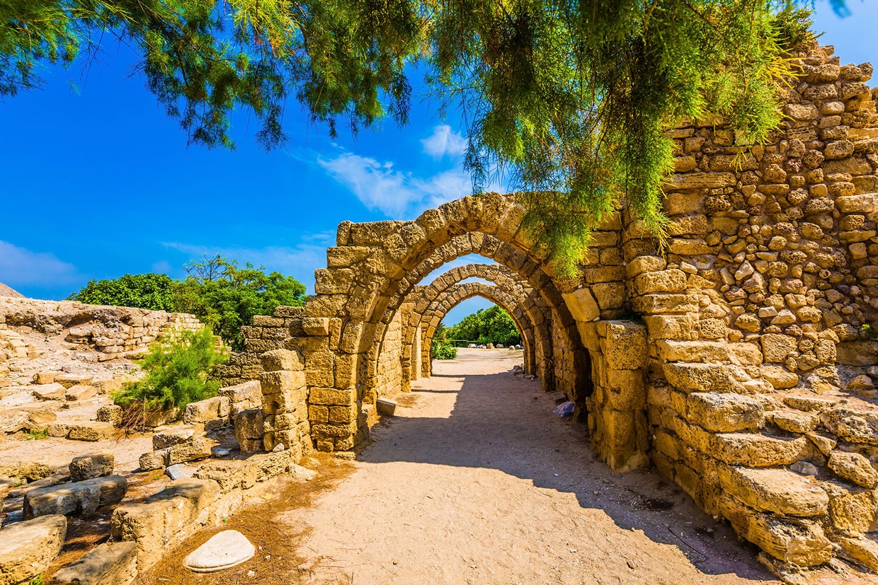 Caesarea National Park in Israel
