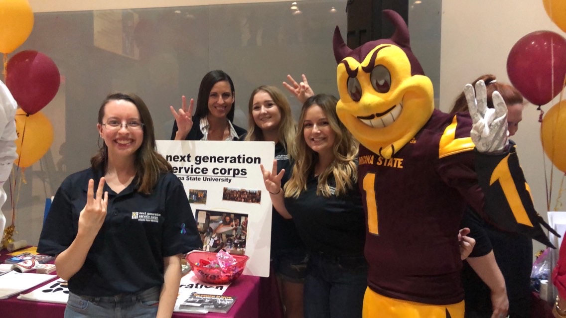 Tabling at the Passport to ASU student organization fair