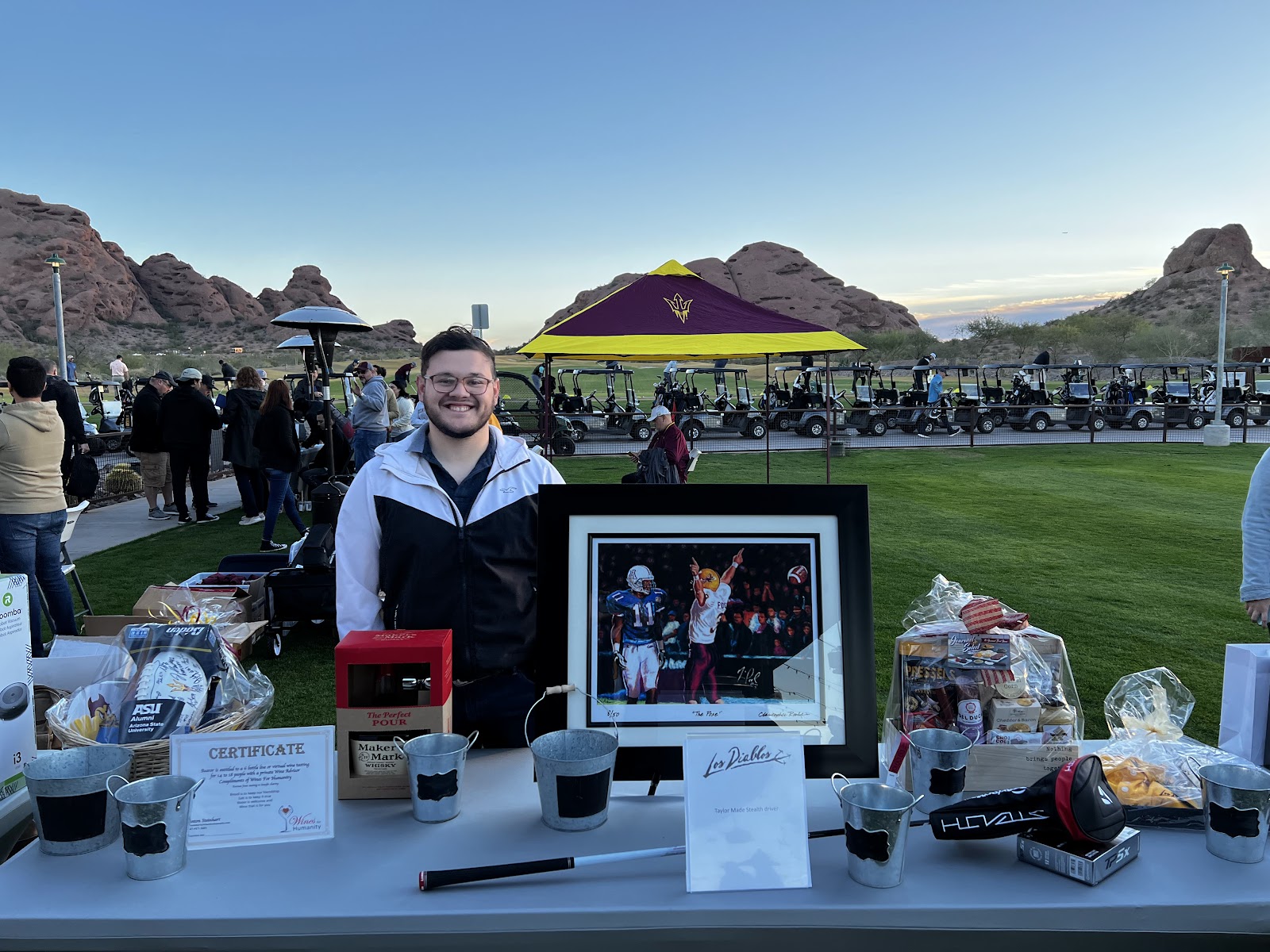 The golf tournament, silent auction and fundraiser in full swing!