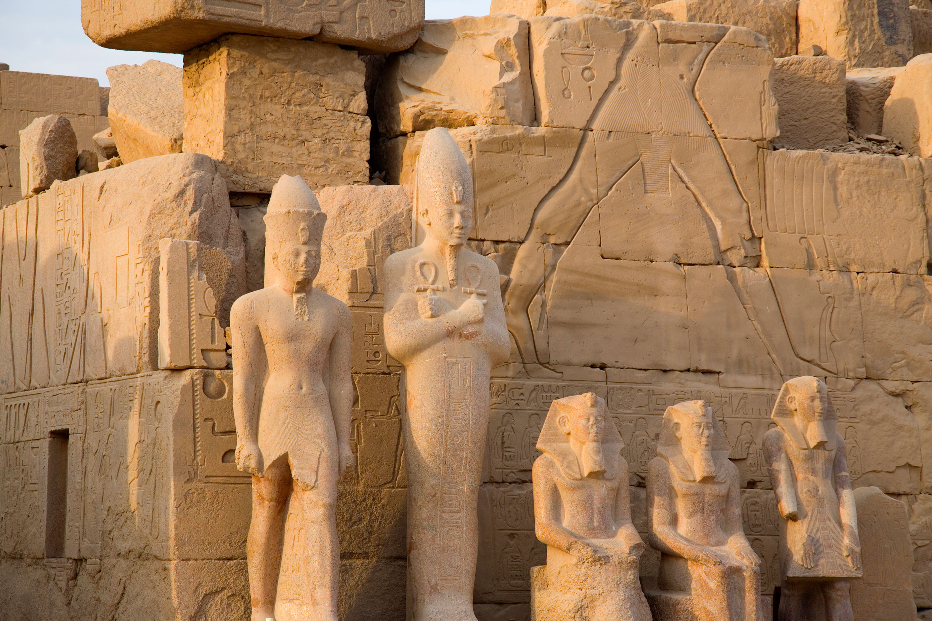 Statues at Karnak Temple