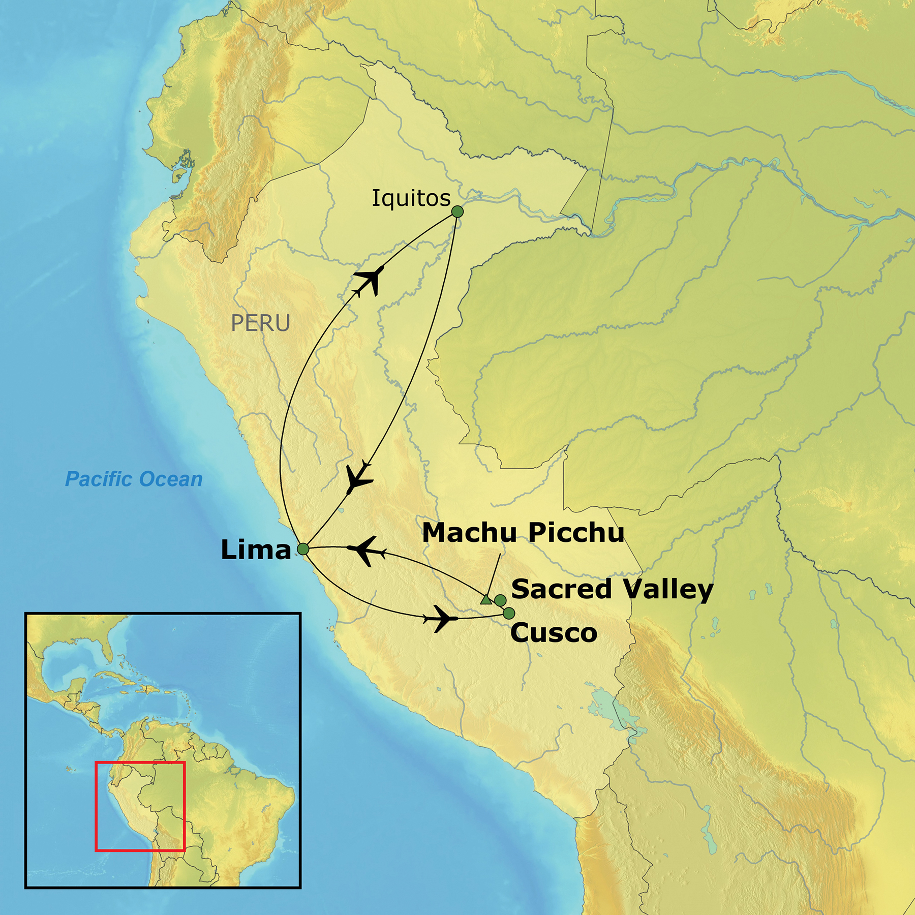 Map of the Trip