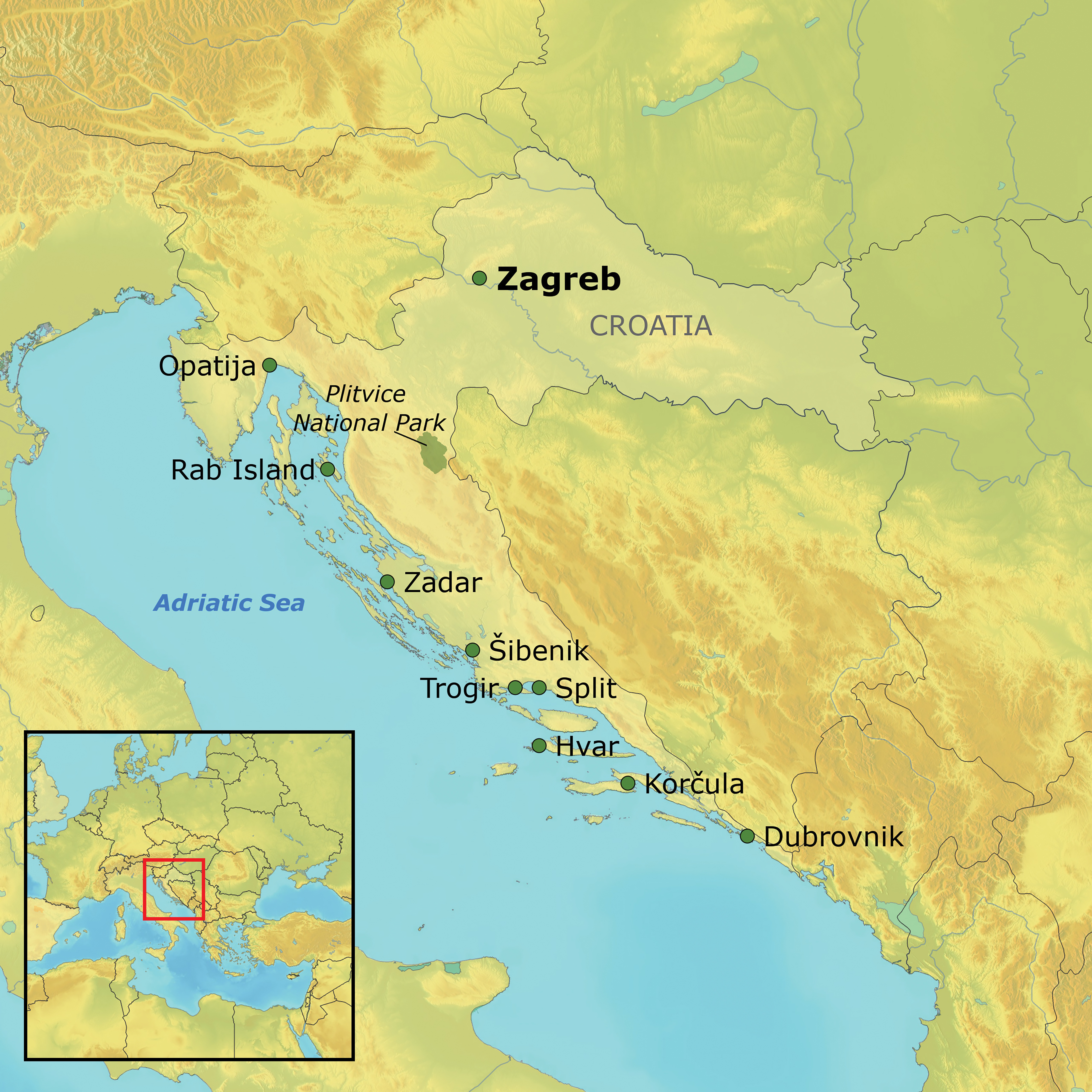 Map of the Trip