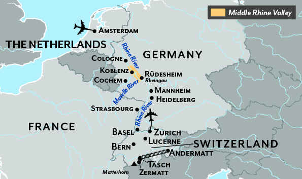 Map of the Trip