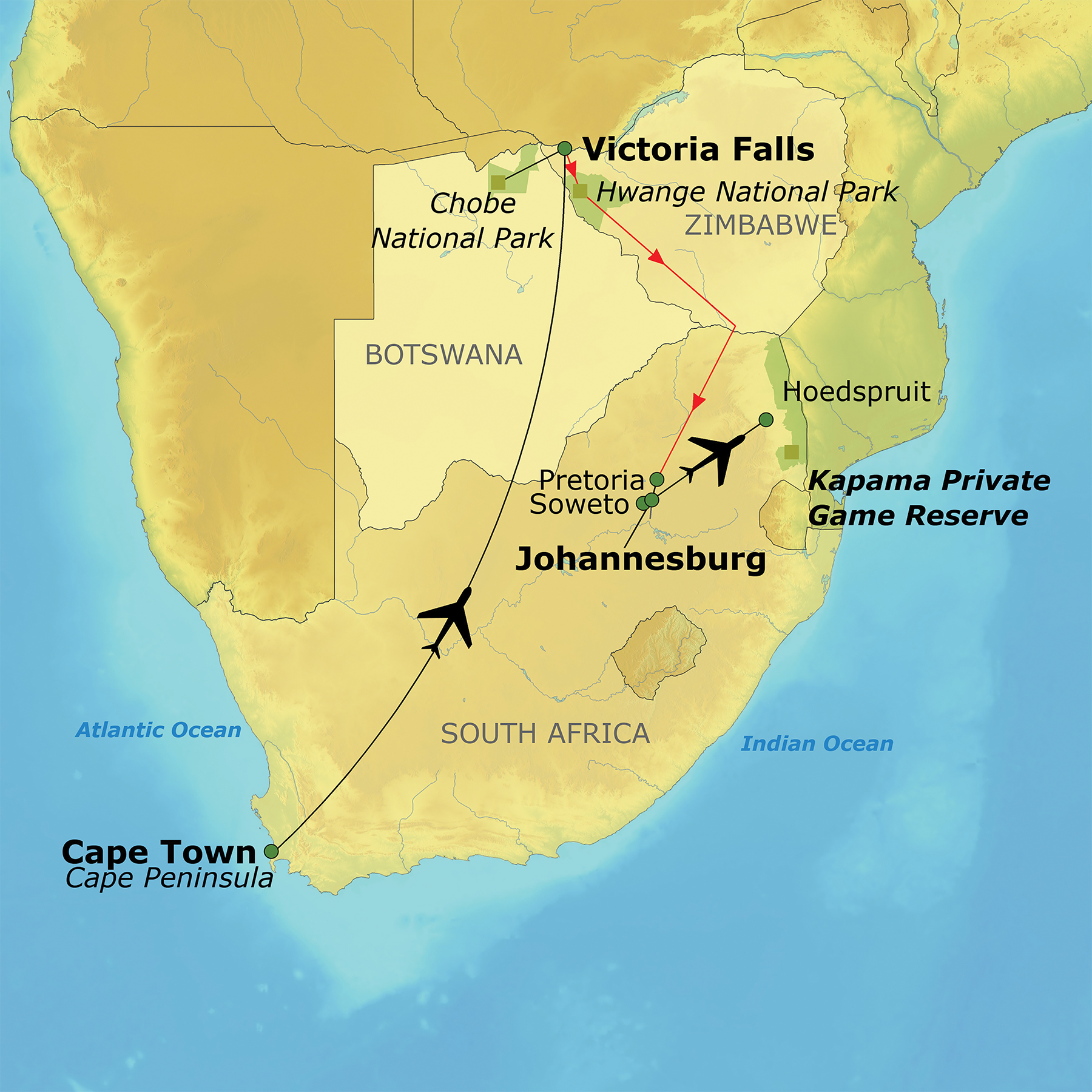 Map of the Trip