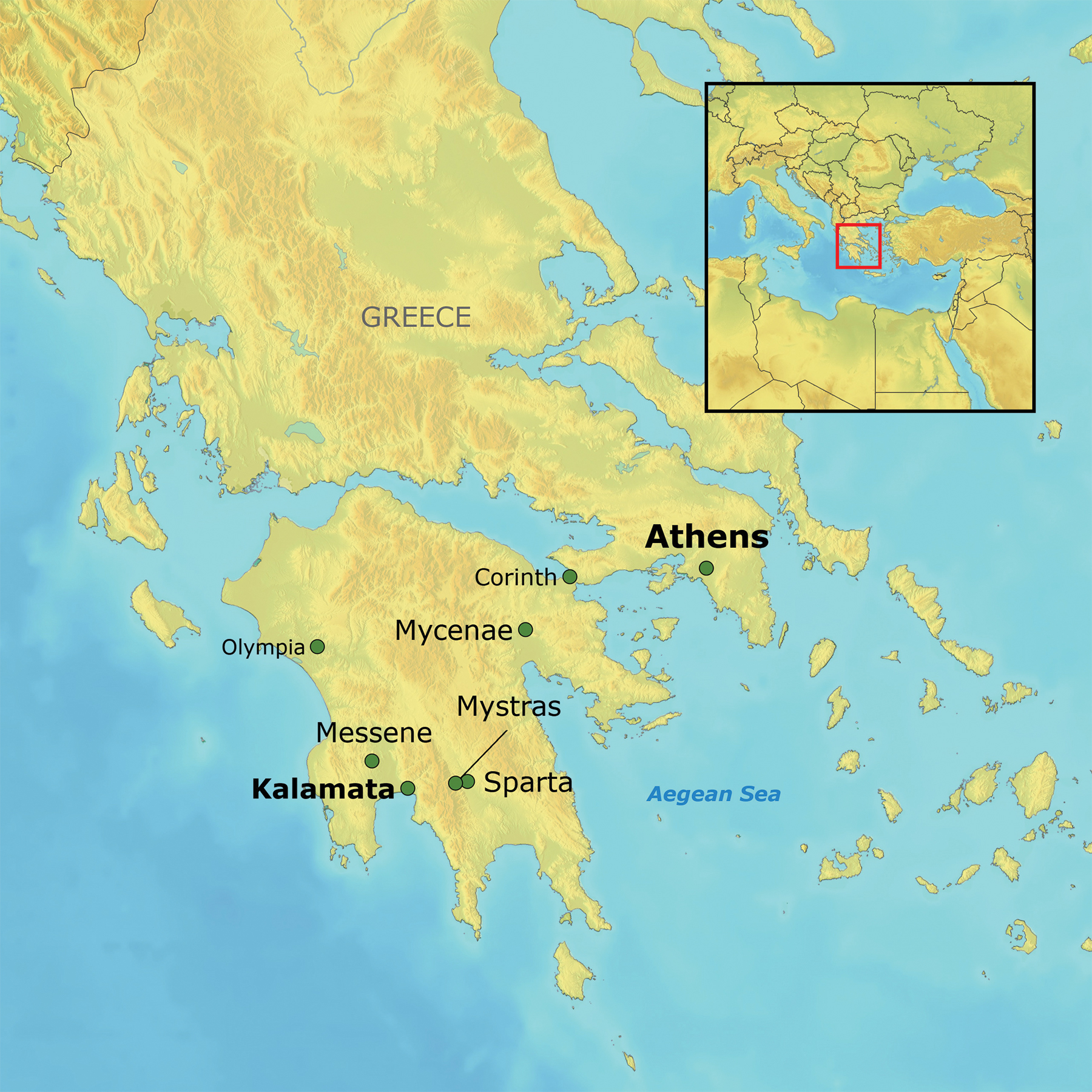 Itinerary map