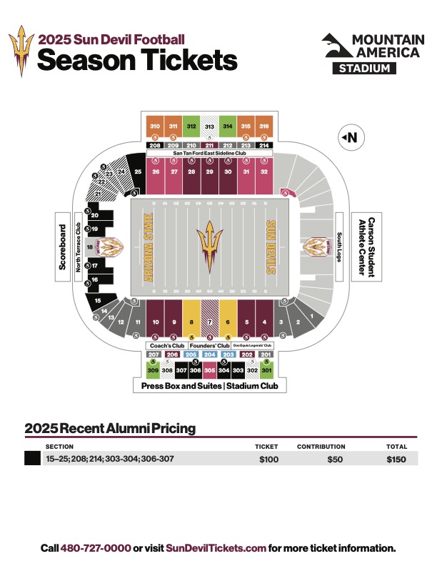 Recent alumni ticketing map