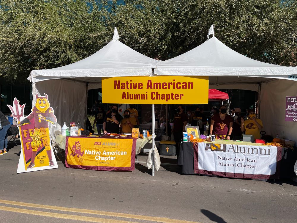 Native American Alumni Chapter Frybread Sale at the Homecoming Block Party