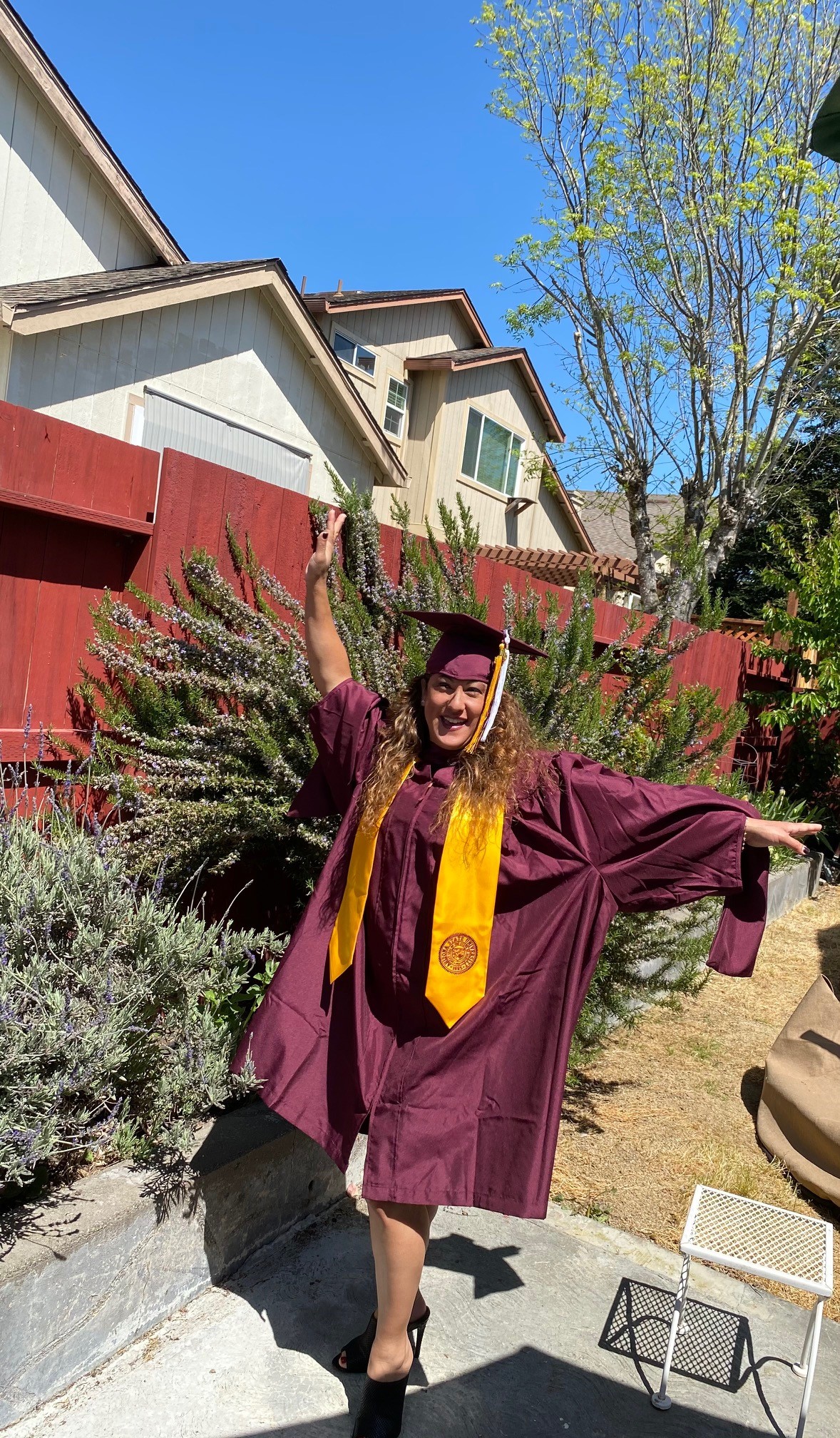 Hilleary Zarate after graduation