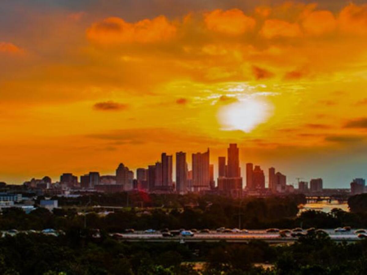 Sunset of Austin, Texas